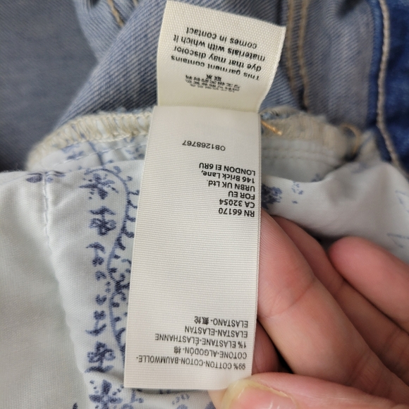 Free People We The Free Crvy Vintage Raw Hem Distressed Button Fly Jean Shorts - Picture 11 of 14